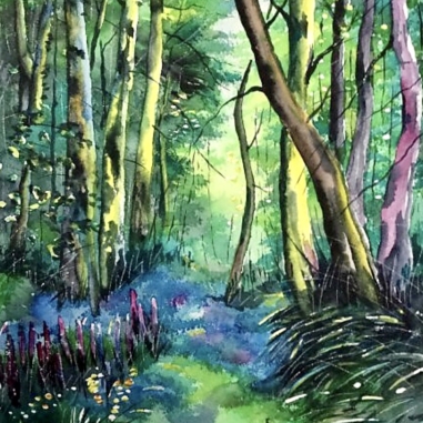 Painting for sale online - Forest clearing