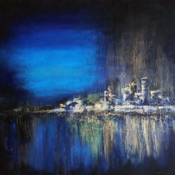 Painting for sale online - Night on the Mediterranean Sea