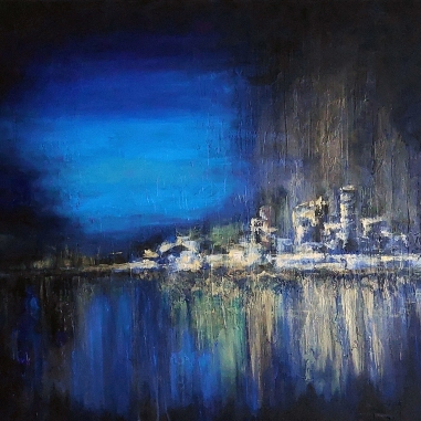 Painting for sale online - Night on the Mediterranean Sea