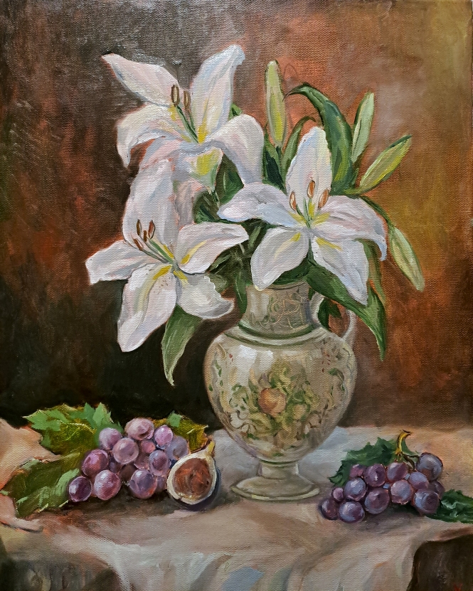 Painting for sale online - Lilies