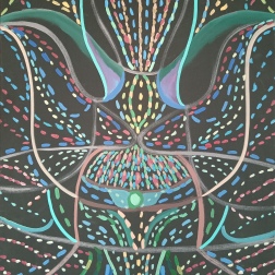Painting for sale online - Night flower