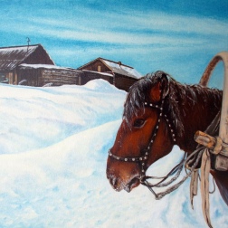 Painting for sale online - The Horse Portrait