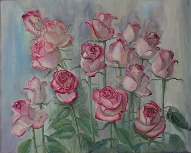 Painting for sale online - Mother of Pearl Soldiers