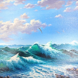 Painting for sale online - Wave -016