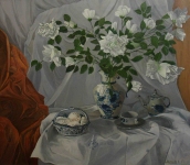 Painting for sale online - White roses