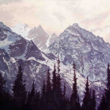 Painting for sale online - Mountains. Striving upwards