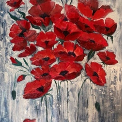 Painting for sale online - A bunch of Poppies
