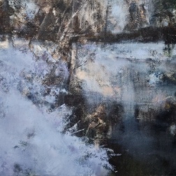 Painting for sale online - WINTER. IT'S GETTING EVENING