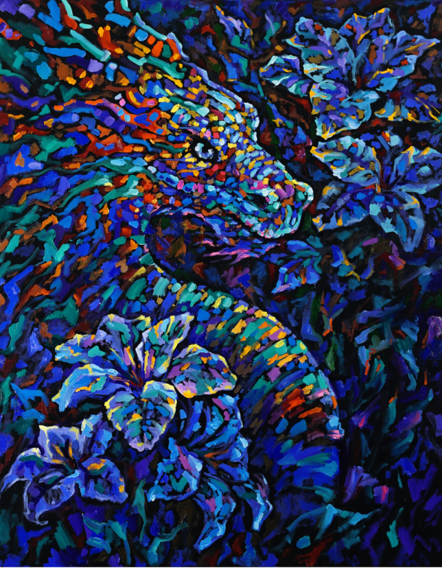 Painting for sale online - MOON DRAGON