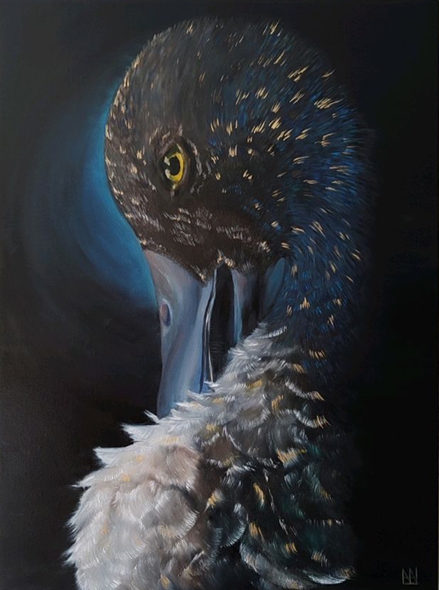 Painting for sale online - Bird in the night
