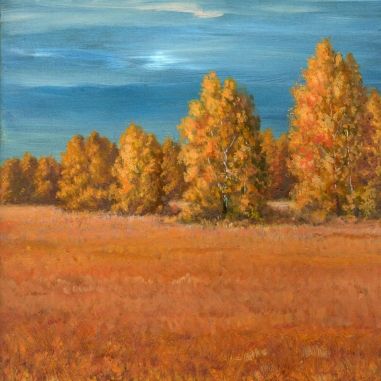 Painting for sale online - Among the Fields. October 2