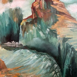 Painting for sale online - Monastery in the mountains