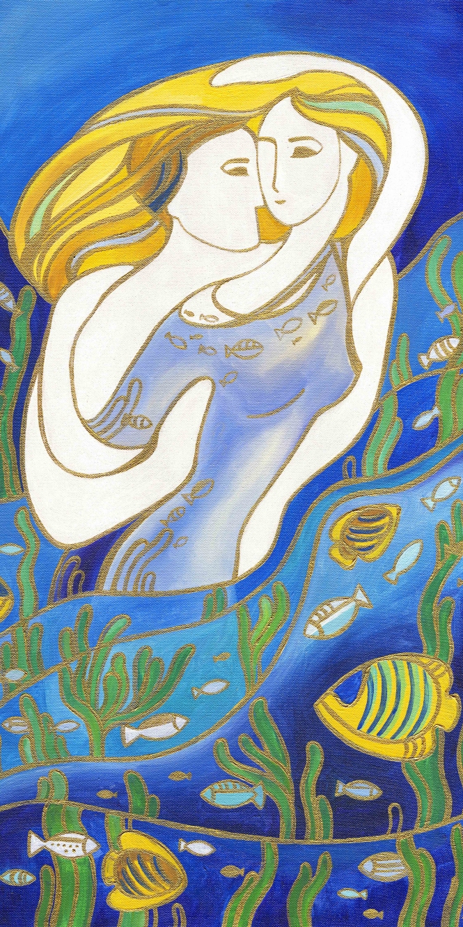 Painting for sale online - Night water