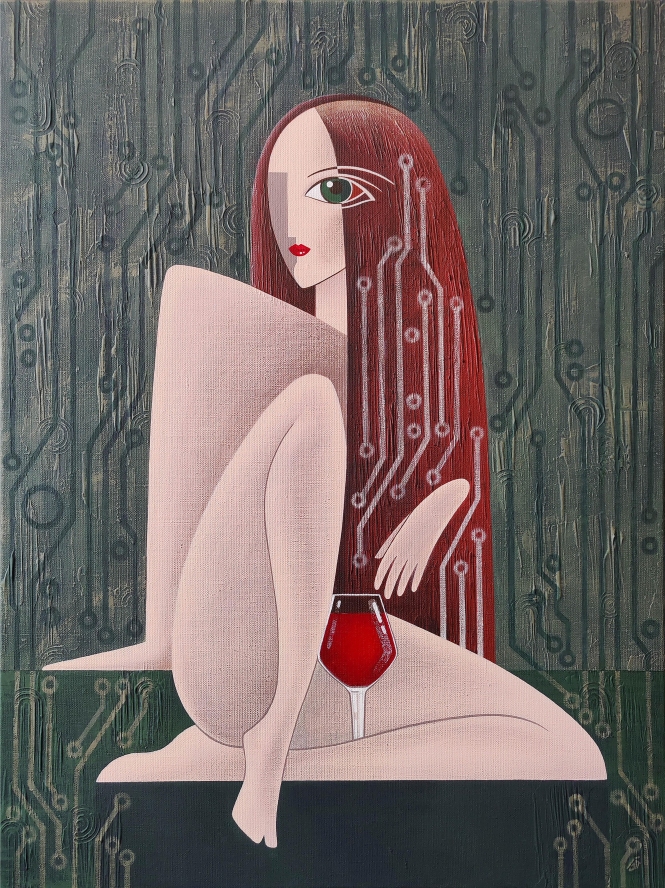 Painting for sale online - Pleasant fatigue of the past day
