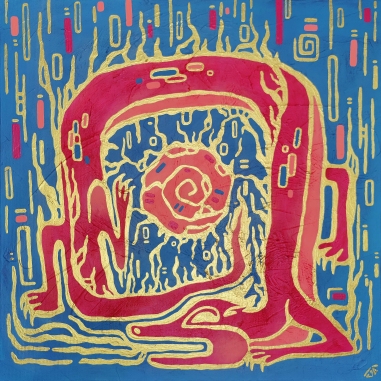 Painting for sale online - DRAGON AND THE SUN
