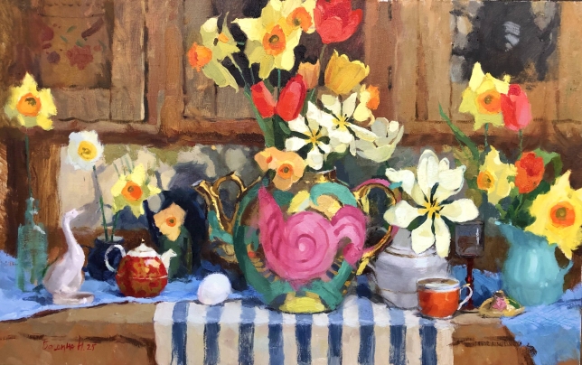 Painting for sale online - Pink bird