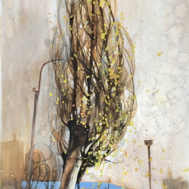 Painting for sale online - Tree in Yerevan