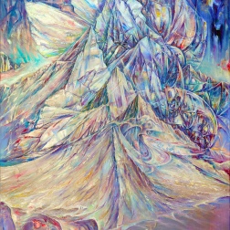 Painting for sale online - Crystal City of the Seven Rays