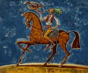 Painting for sale online - Hunting with a falcon