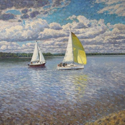 Painting for sale online - Summer on the Volga