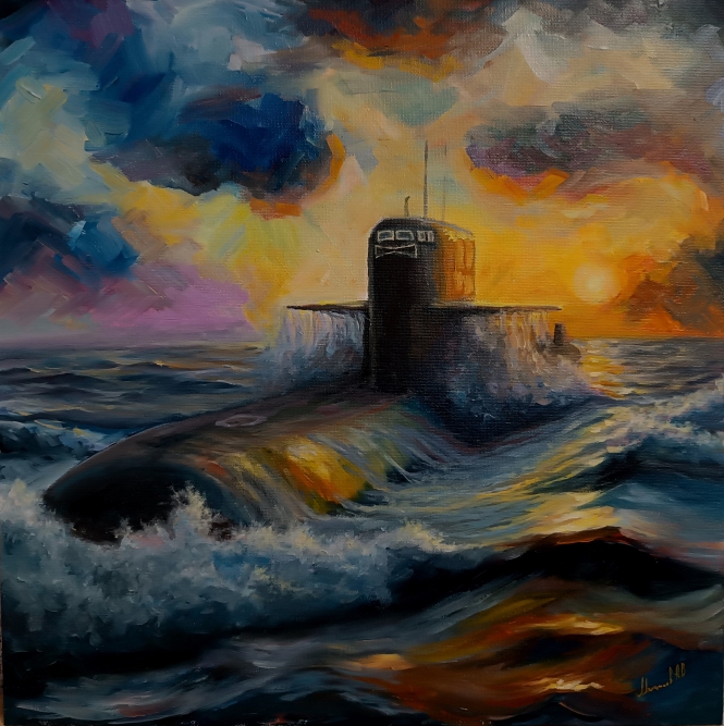 Painting for sale online - There behind the fogs-2