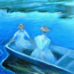 Painting for sale online - The Walk (copy of Monet)