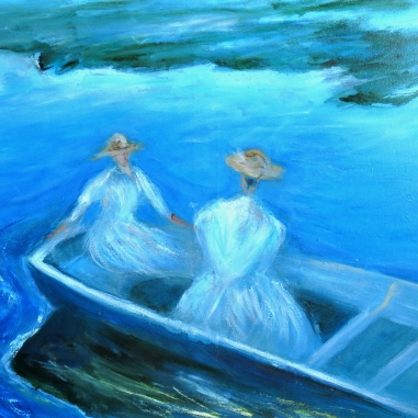 Painting for sale online - The Walk (copy of Monet)