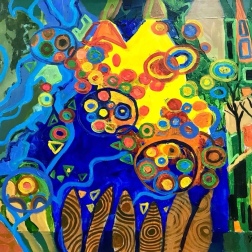 Painting for sale online - Night city