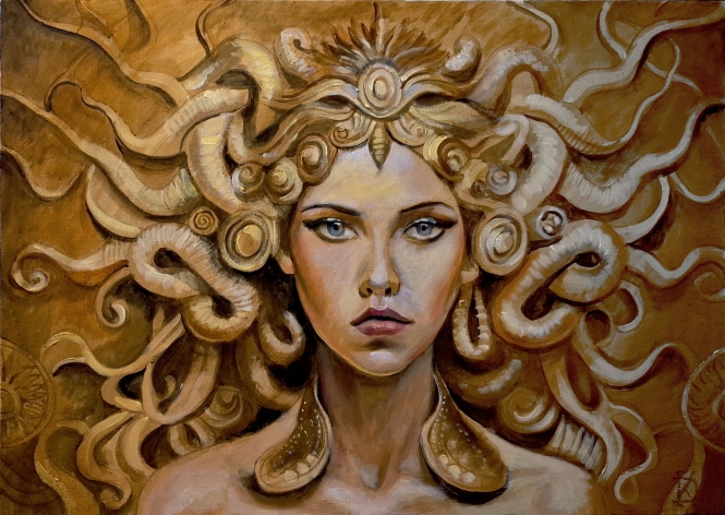 Painting for sale online - Medusa Gorgon