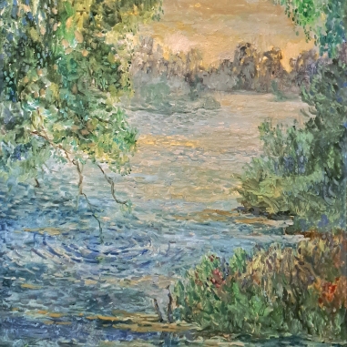 Painting for sale online - On the river