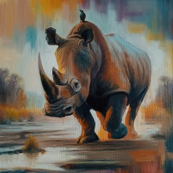 Painting for sale online - Rider...
