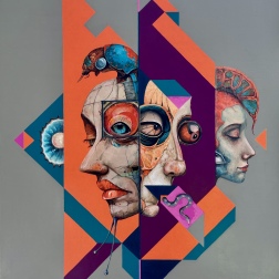 Painting for sale online - Geometry of metamorfoses