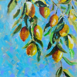 Painting for sale online - Lemons on the sun.