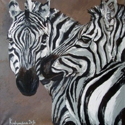 Painting for sale online - Zebras