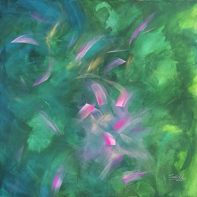 Painting for sale online - Mysterious garden