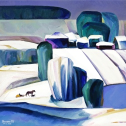 Painting for sale online - Winter landscape
