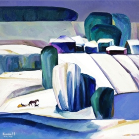 Painting for sale online - Winter landscape