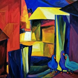Painting for sale online - Courtyard