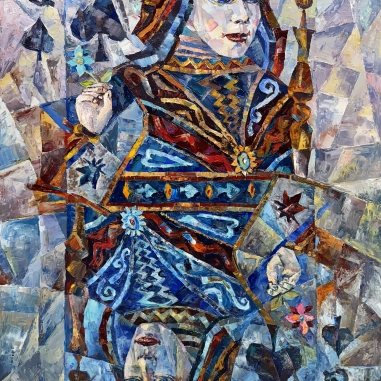 Painting for sale online - Queen of Spades