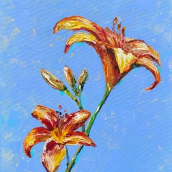 Painting for sale online - Lily.