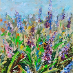 Painting for sale online - Bumblebee in the meadow