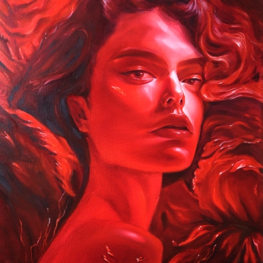 Painting for sale online - Red Symphony of Femininity