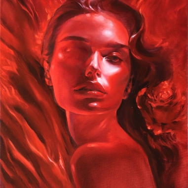 Painting for sale online - Crimson Passion