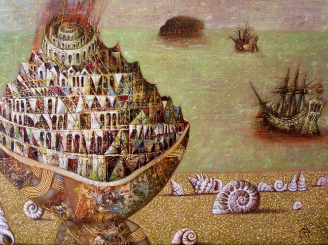 Painting for sale online - House full of bowls
