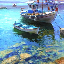 Painting for sale online - Fishing port