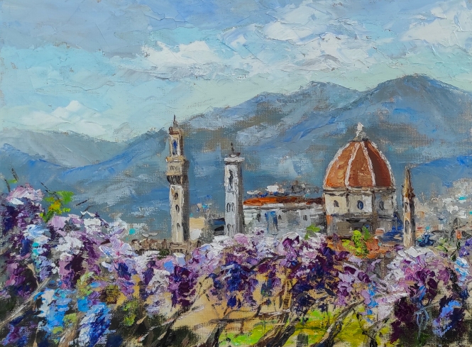 Painting for sale online - View of Florence