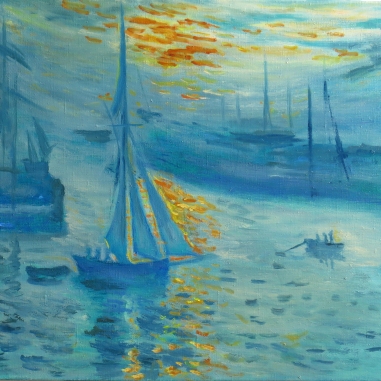 Painting for sale online - Impression. Rising Sun (copy of Monet)
