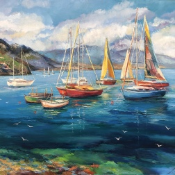 Painting for sale online - Yellow Sail