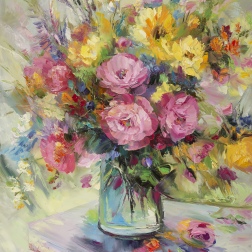 Painting for sale online - Sunny bouquet