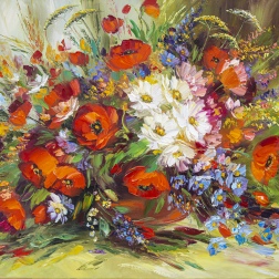 Painting for sale online - Field bouquet